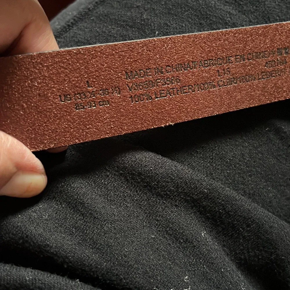 WOMENS Lands End Leather belt L NWT - Picture 2 of 4